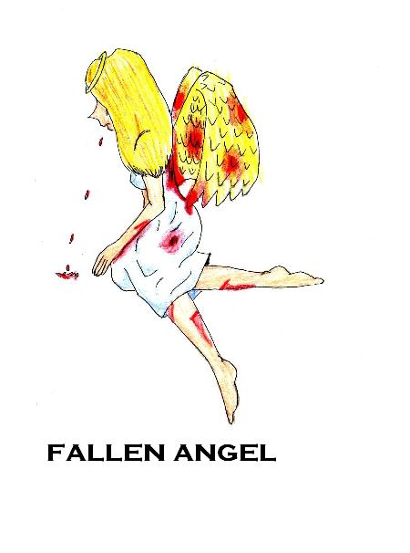 fallen angel for nakurachan by DarkAnGel