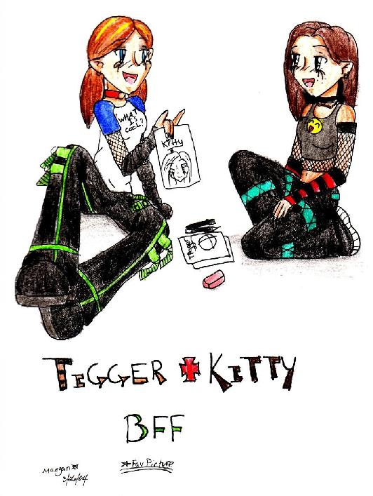 Tigger + Kitty BFF by DarkAnGel