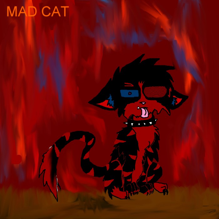 MAD cat by DarkDemonWolf