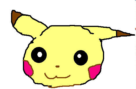pIKACHU DONE ON pAINT ALSO by DarkDragon11