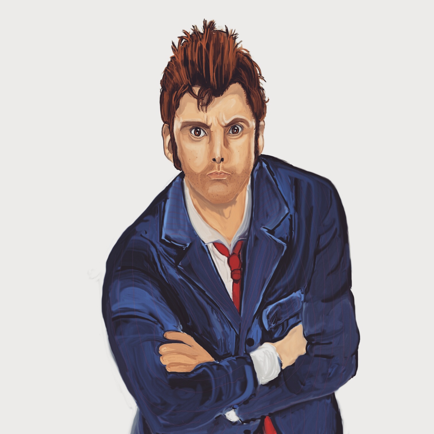 David Tennant WIP by DarkDragon11