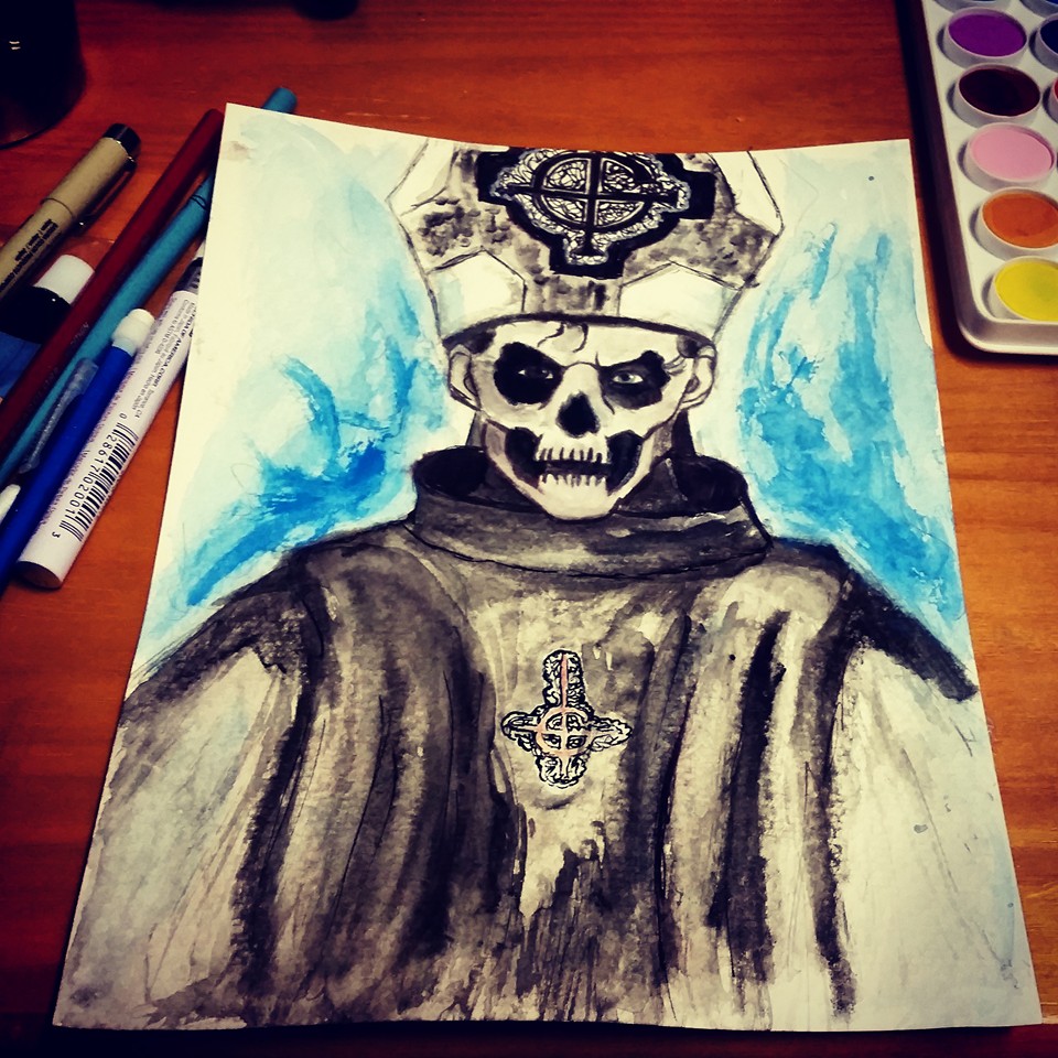 Papa Watercolour by DarkDragon11