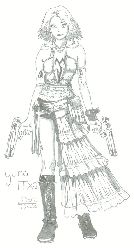 FFX-2  Yuna by DarkDude