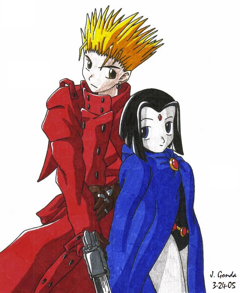 Vash and Raven, Blessed by DarkFangDragon