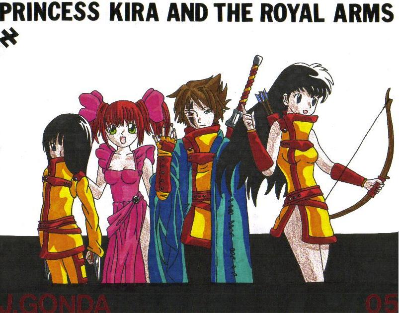 Princess Kira, and the Royal Arms by DarkFangDragon