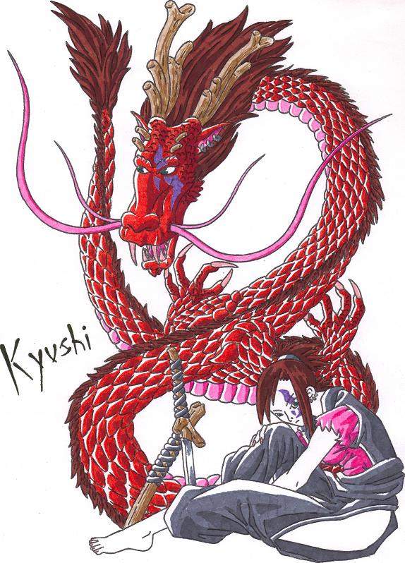 Kuyoshi the Crimson Dragon by DarkFangDragon