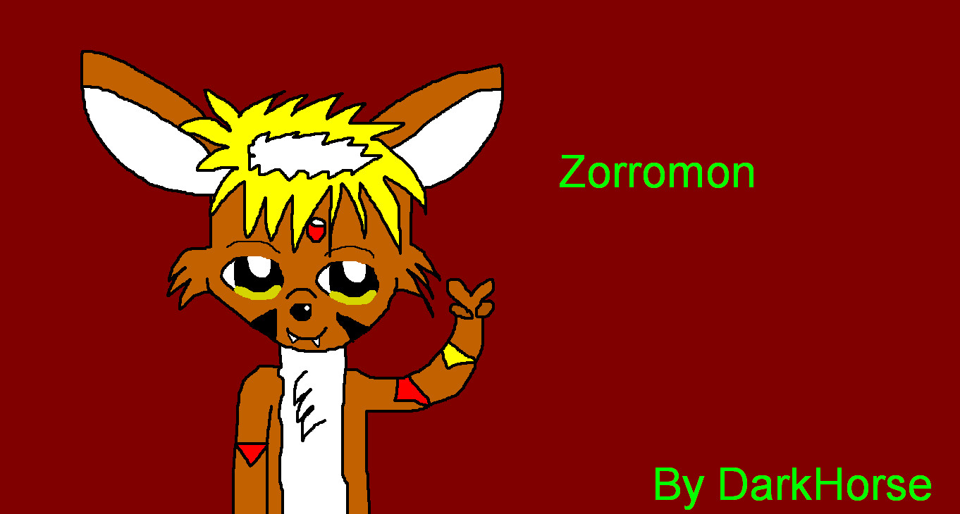 Zorromon *Gift for Sharp-Fang* by DarkHorse95