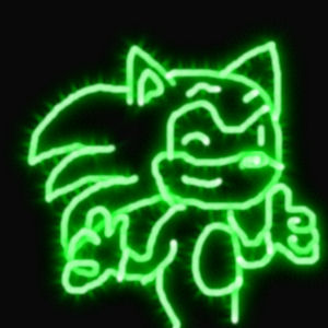 Neon Sonic by DarkPeach