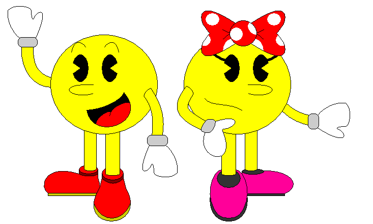 Mr. & Ms. Pacman by DarkPeach
