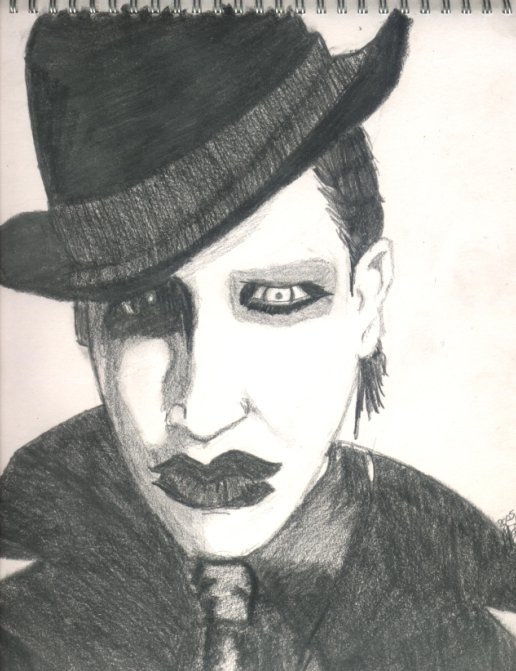 Marilyn Manson -Hat & Tie- by DarkStarChild05
