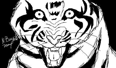 Evil Tiger by DarkUnicorn