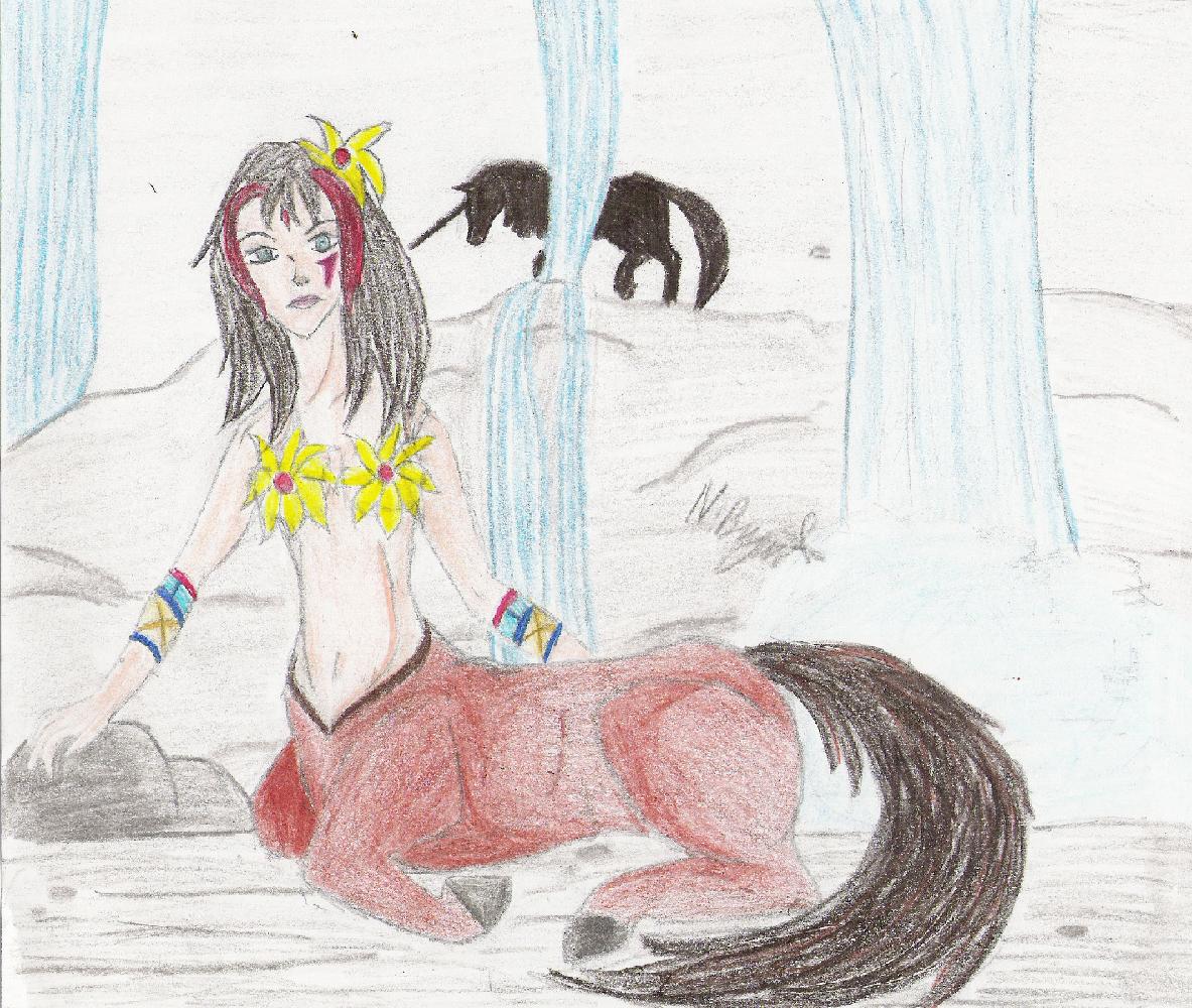 Centaur lady by DarkUnicorn