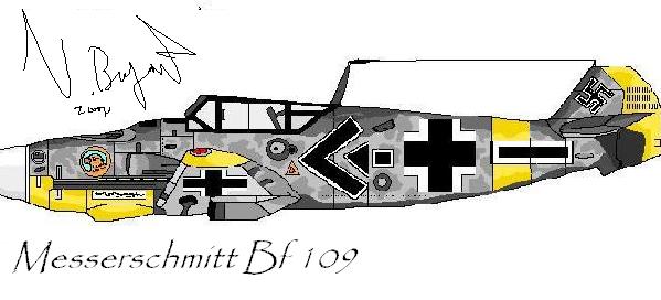 Messerschmitt Bf 109 by DarkUnicorn