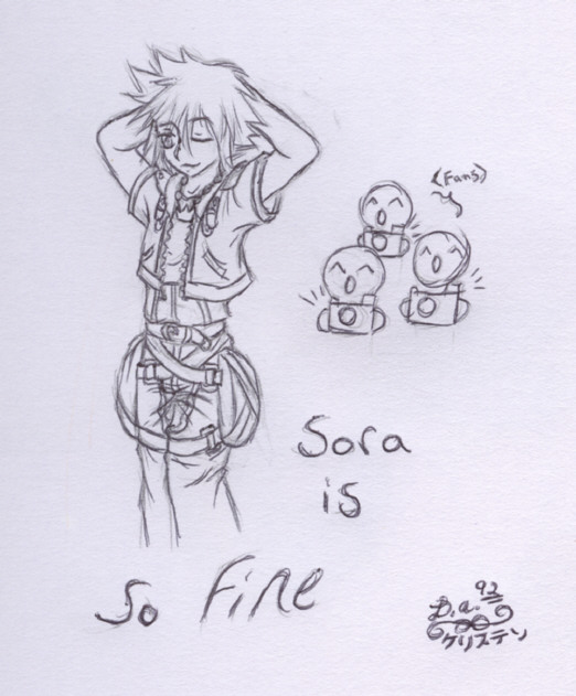 sora is SO fine by Dark_Assassin92