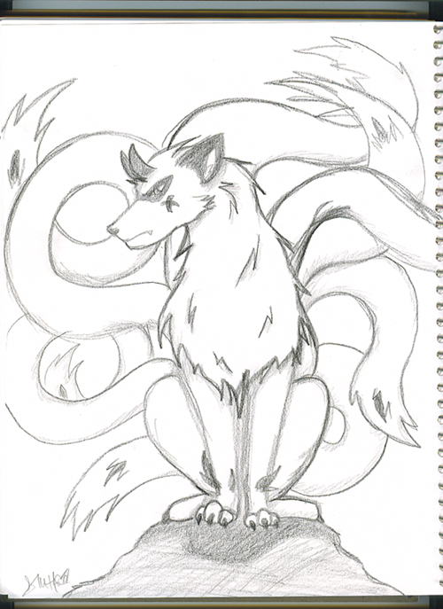 Wolf/horned fox form. xD by Dark_Dragon_Dreamer