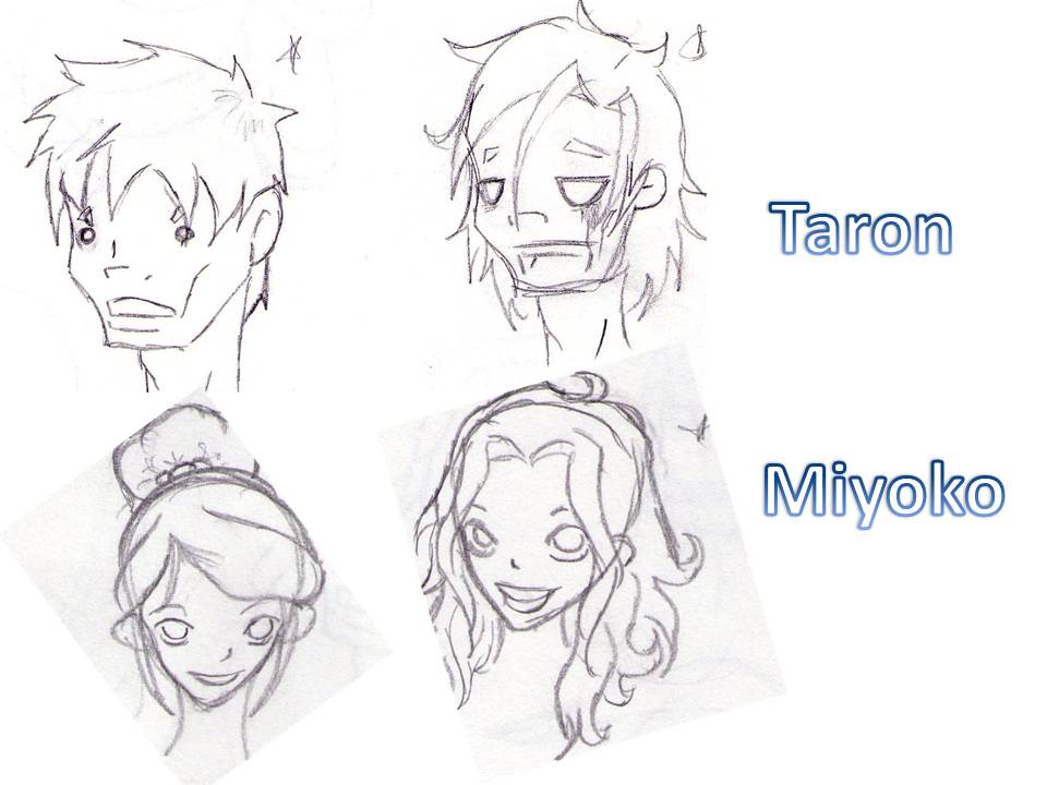 Taron and Miyoko hairstyles by Dark_Lani