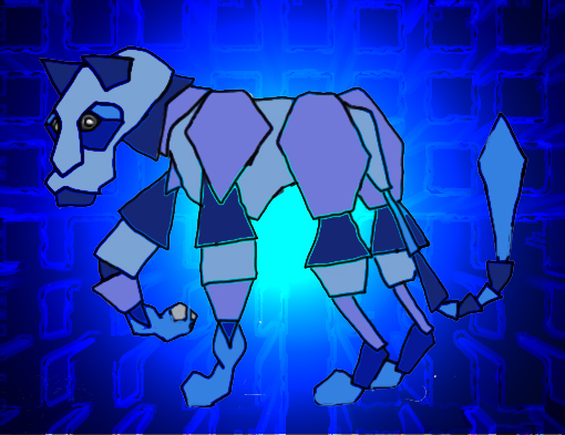 Metal Dogish-thing In Cyberspace by Dark_Light