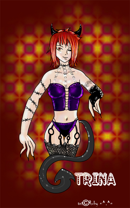 another commission **Devil girl** by Dark_Mistress_666