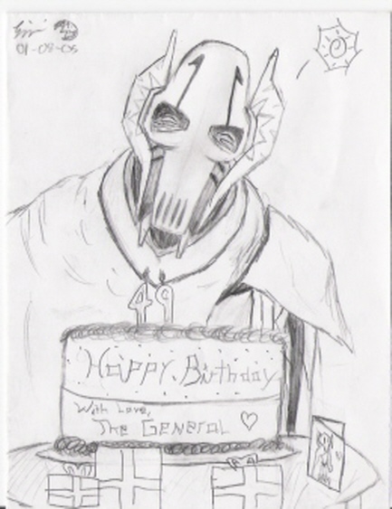 General Grievous wishes Happy Birthday by Dark_Queen