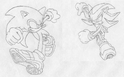 Sonic VS Shadow by Dark_Shadow