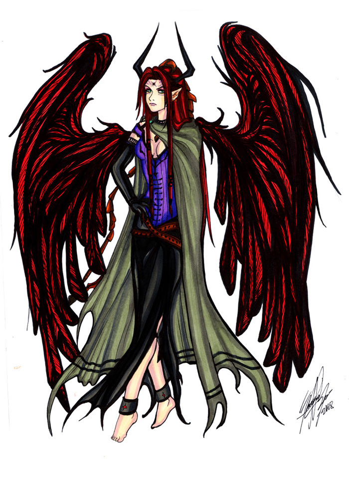 Antha - Crimson Angel by Dark_Shiva