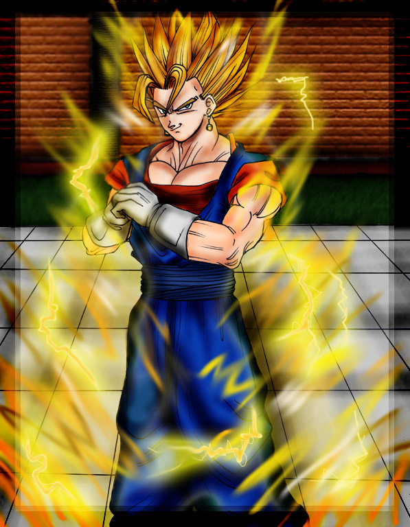 Ready to Rumble! - Ssj Vegetto (DB Portrait Collection) by Dark_Shiva