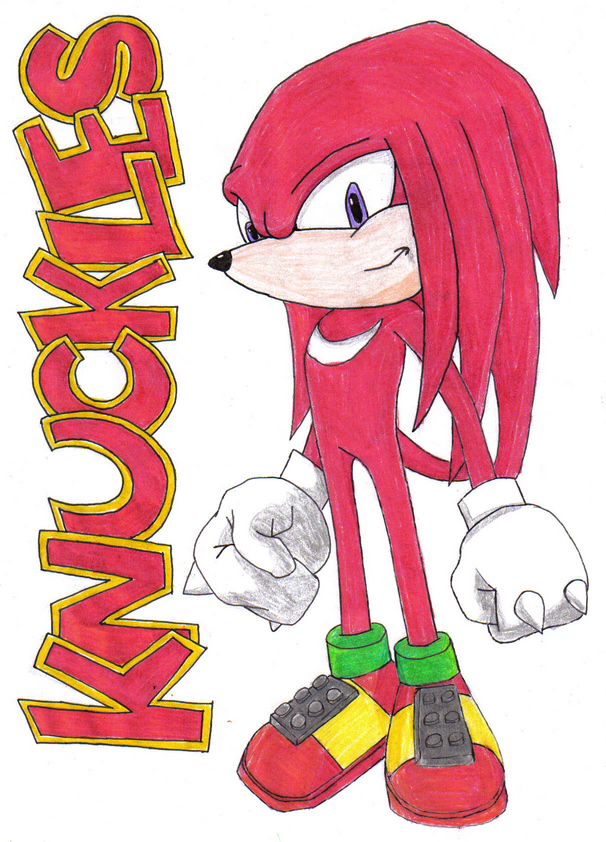 Knuckles (colour) by Darker_Shadow