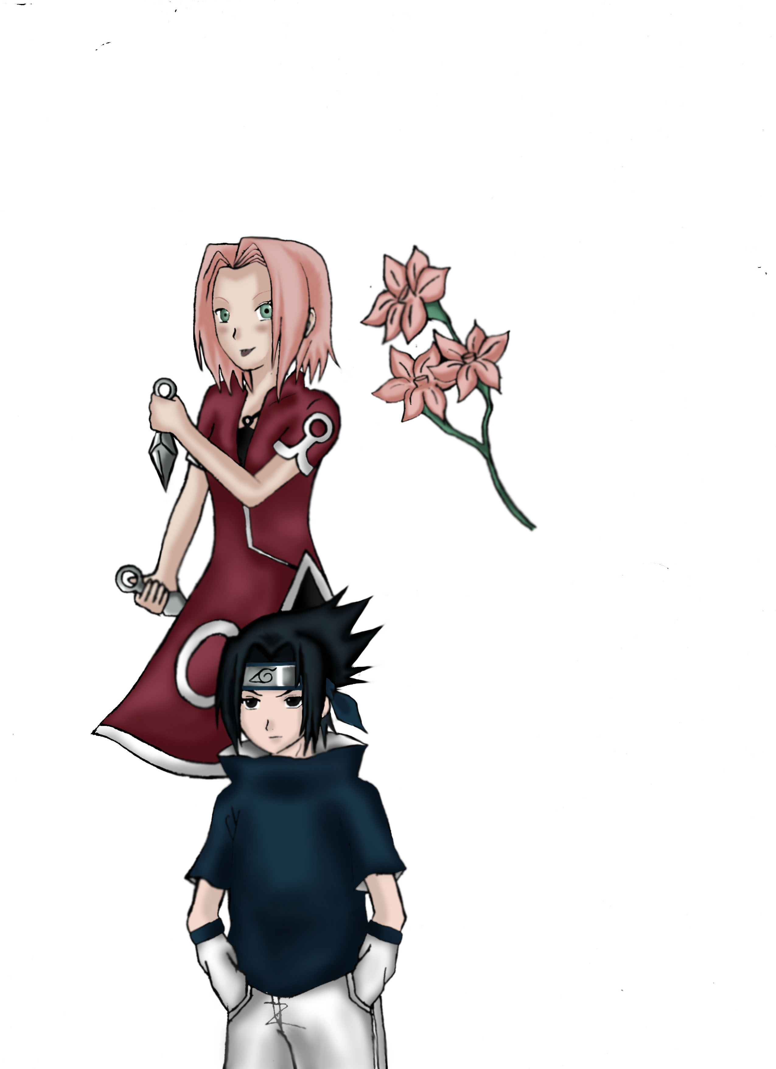 Sasuke and Sakura ^.~ by DarknessEternity1027