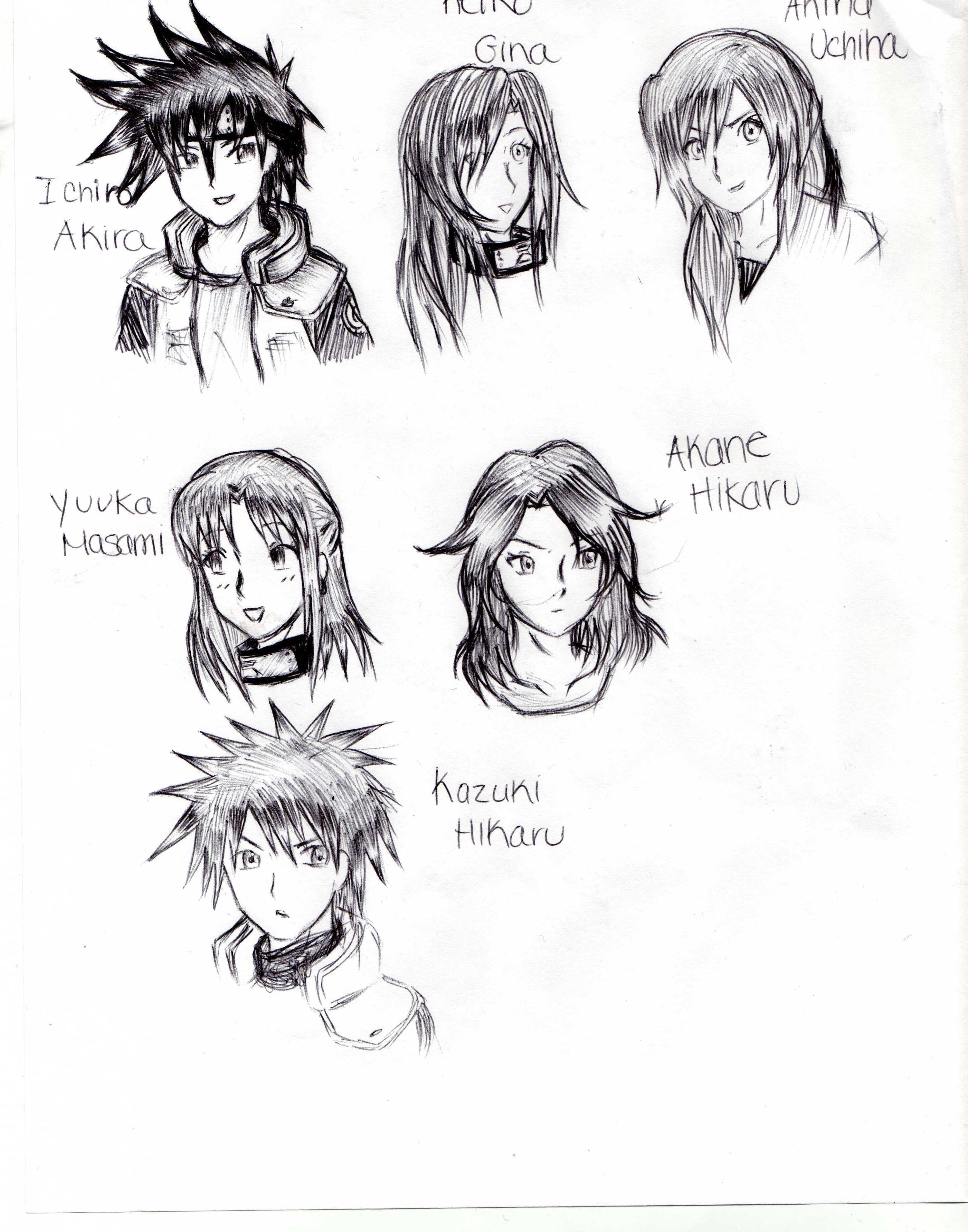 Ichiro,Keiko,Akina, Yuuka,Akane, and Kazuki by DarknessEternity1027