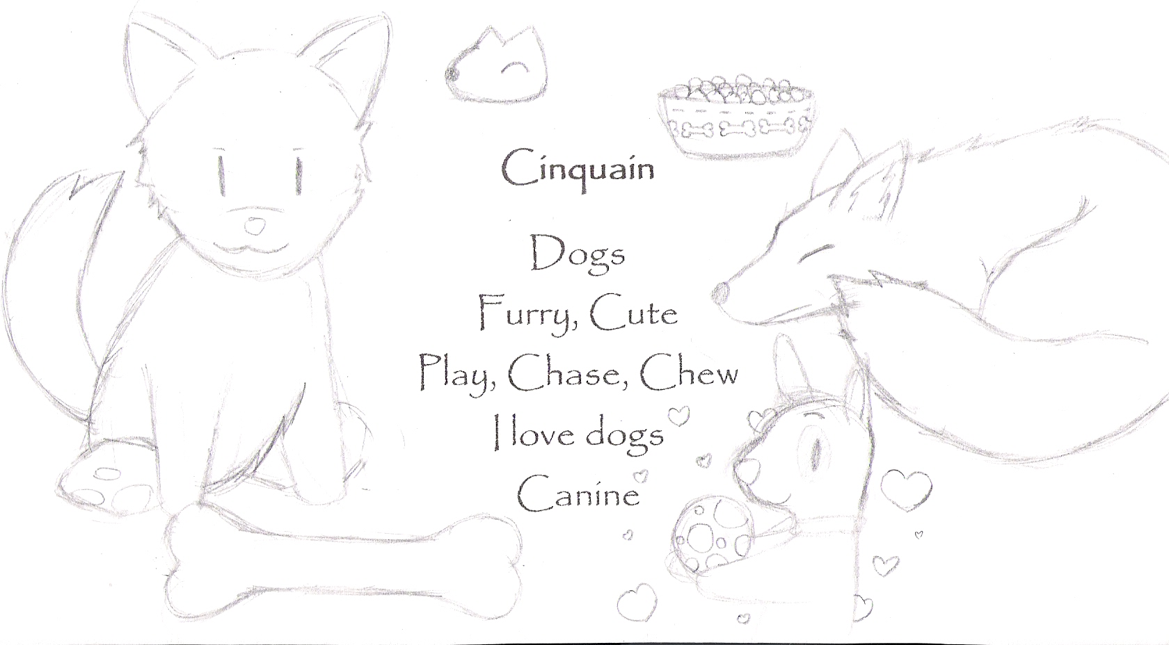 Doggy Cinquain by Darksideofme