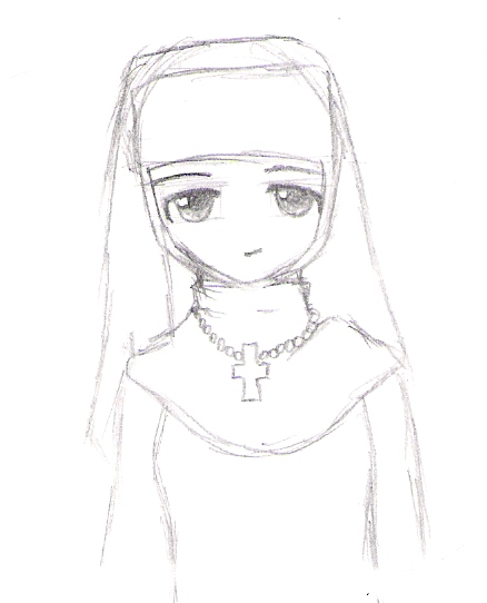 A nun...o_0;; by Darksideofme
