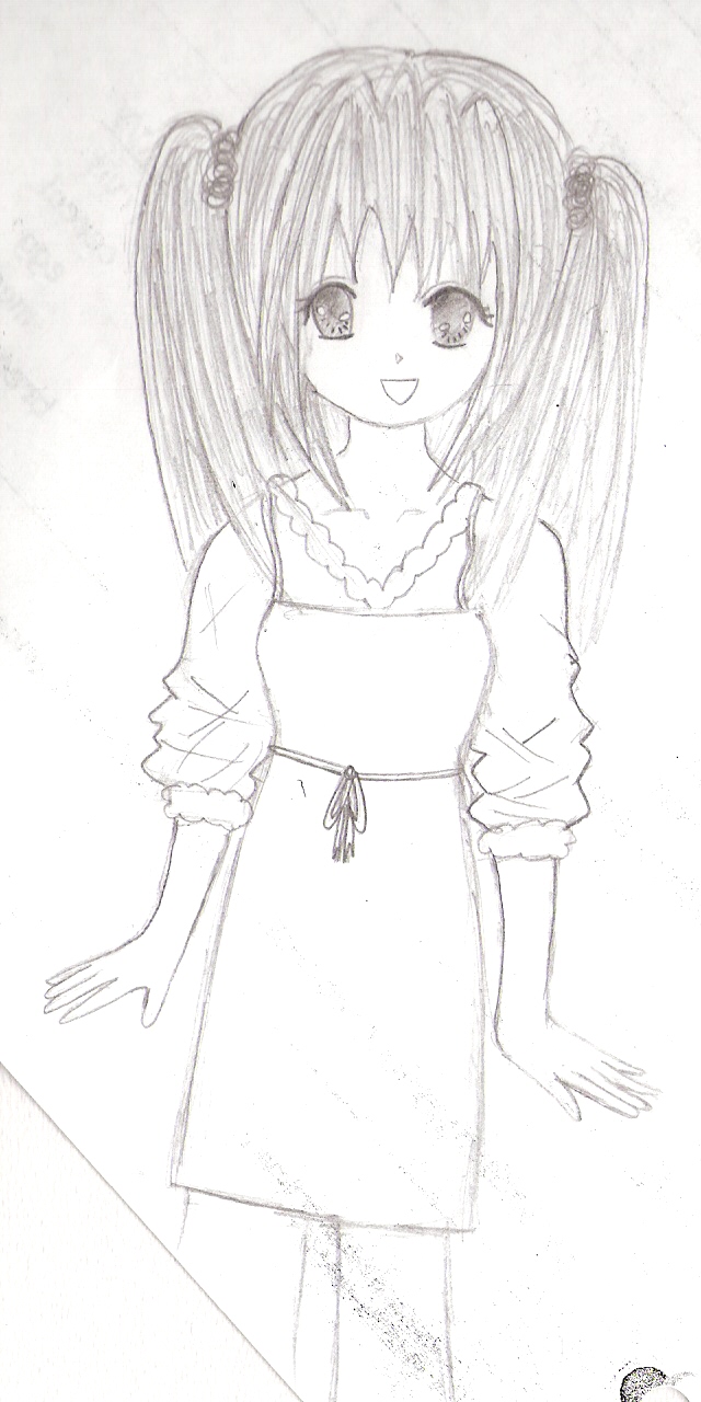 Girl I drew in Foods ^^;; by Darksideofme