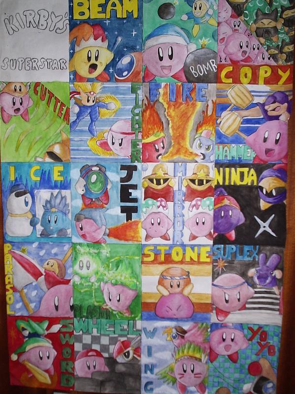 Kirby Superstar Poster by Darksilver