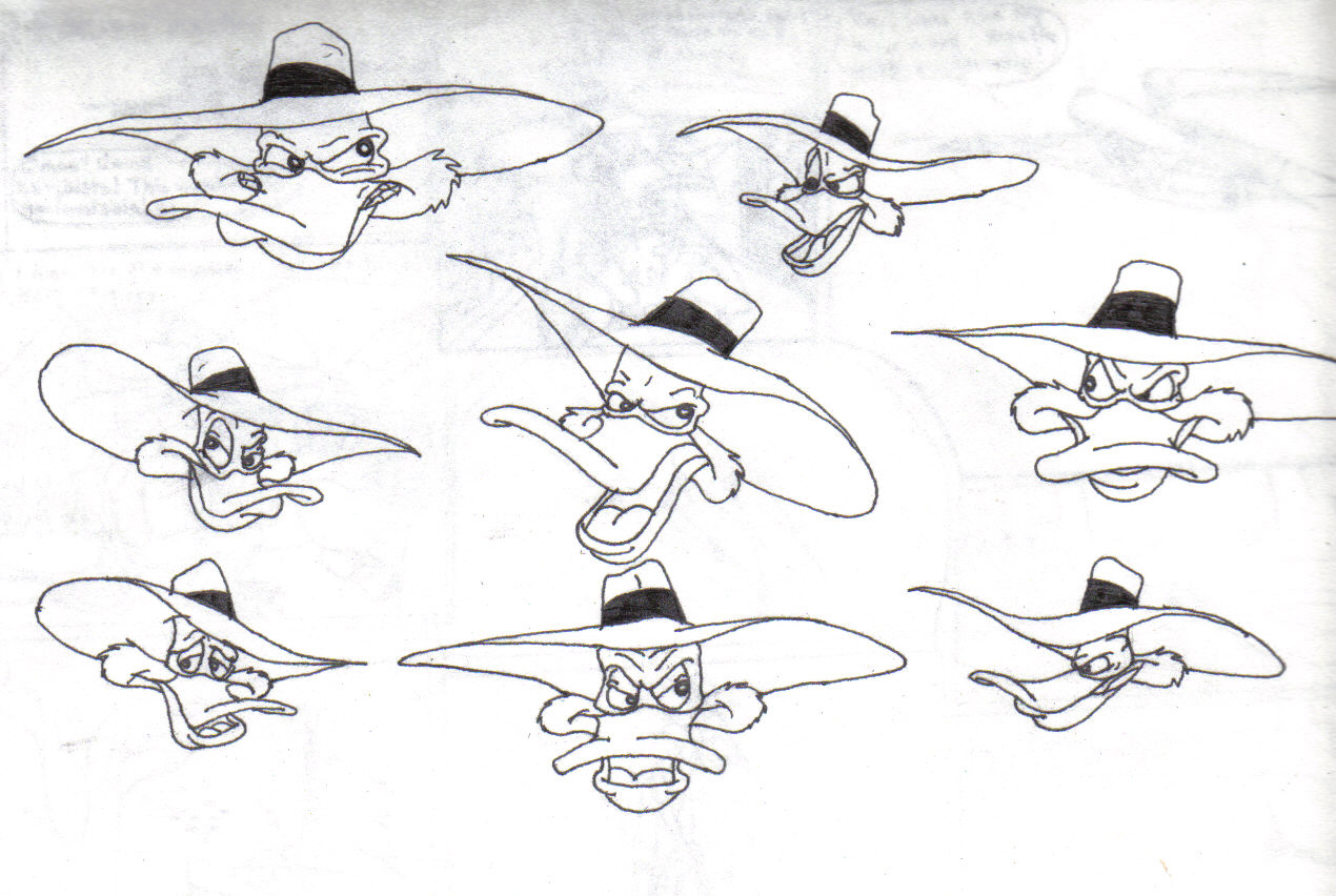 the many faces of Darkwing Duck by Darkwing