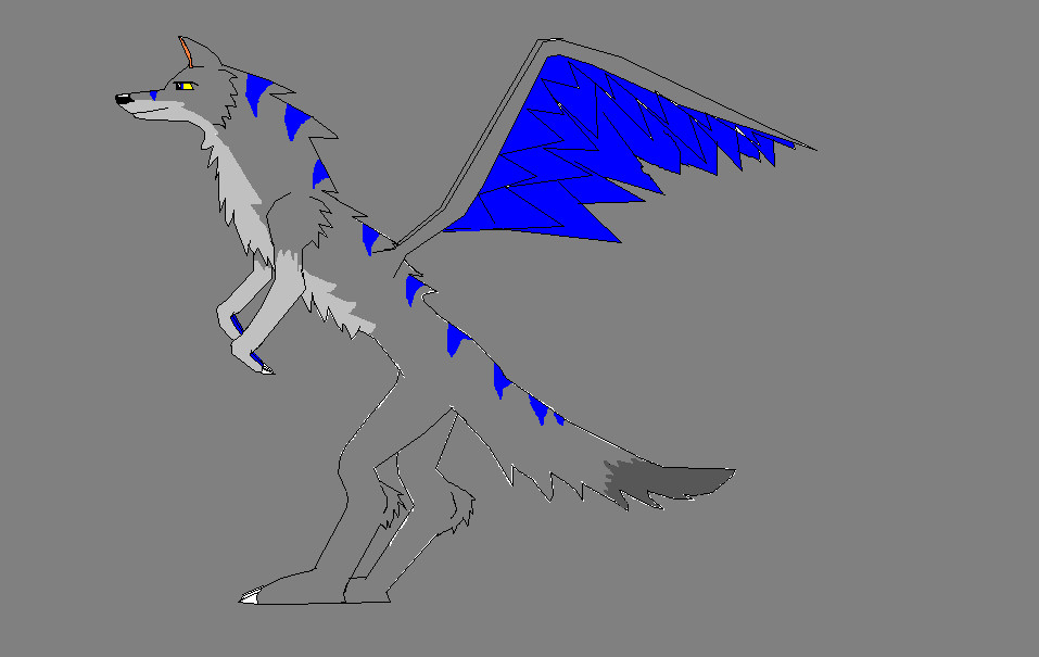 winged wolf by Dazer