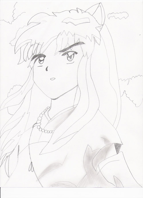 FIRST DRAWING of Inuyasha..*staring out into the d by Dead_Anarchy