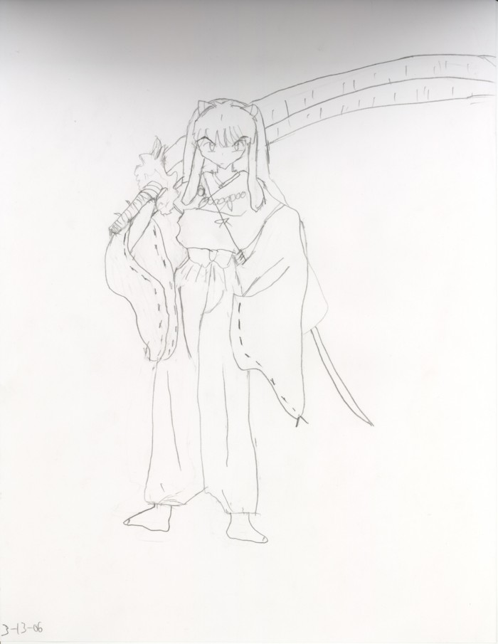 Inuyasha Holding his sword 2. Better by Dear_Me