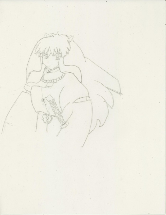 Inuyasha in the the wind original by Dear_Me