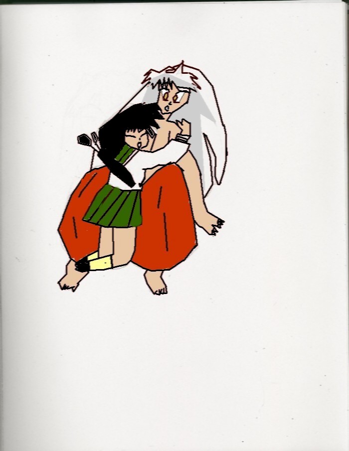 Inuyasha and Kagome Hugging by Dear_Me