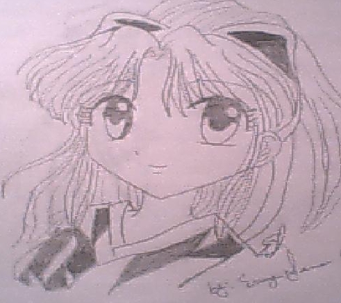 My Anime Drawing of some anime/manga character. by Death-Sketcher