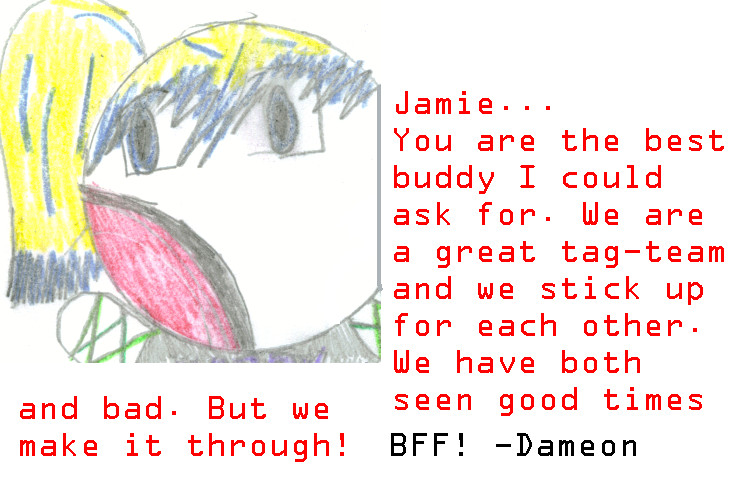 To: Jamie H. From: Dameon G. by DeathNinja919