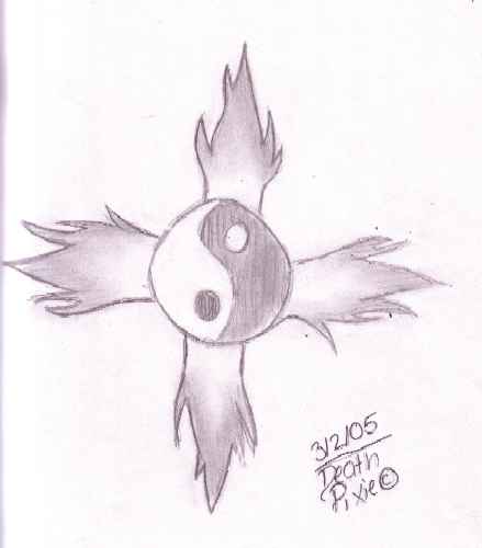 YinYang CrossFlame by DeathPixie