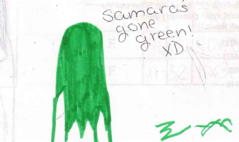 Samaras gone green!XD by DeathPixie