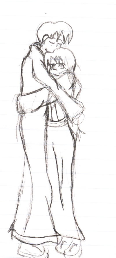 Sango and Miroku ((sketch )) by DeathStar
