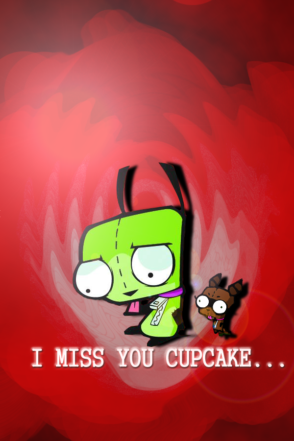 Gir Misses His Cupcake :( by DeathTheKid8