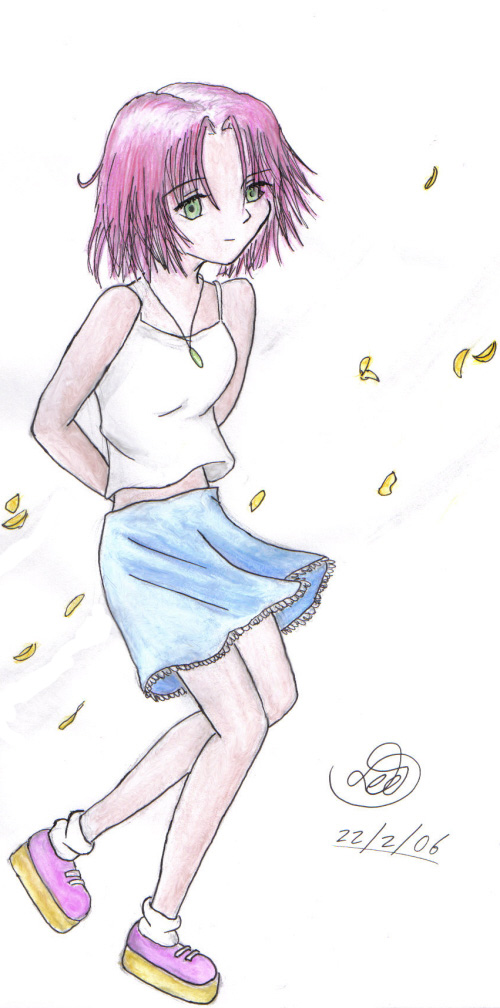 Accidental Drawing of Sakura by Dee_chan