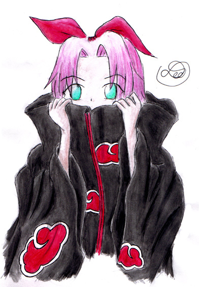 Lil Saku + Ita's cloak = This! by Dee_chan