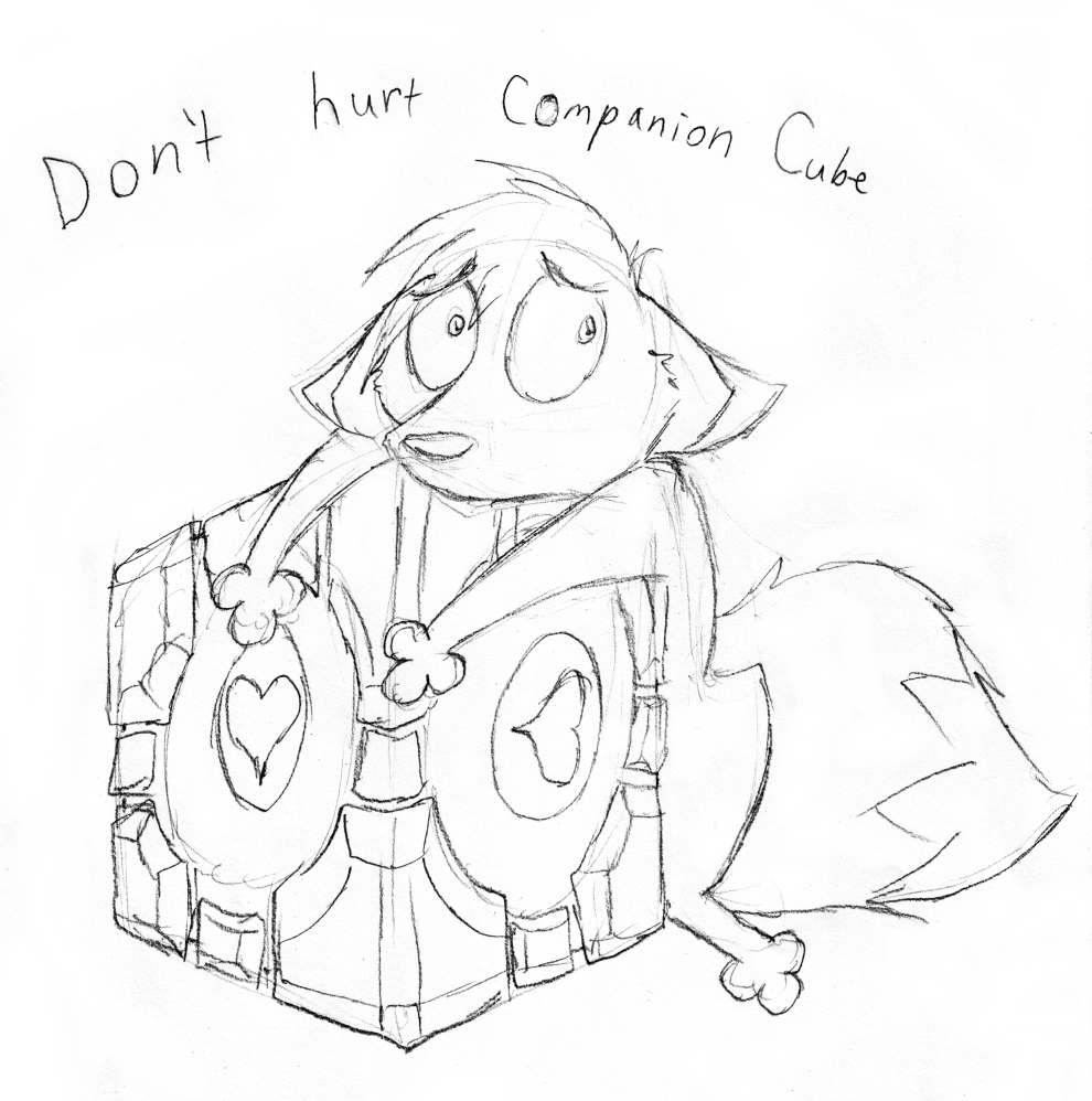 Don't hurt Companion Cube! by Defiance