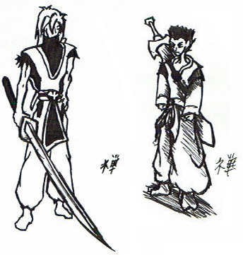 Original Character Sketches by DemiDragon007