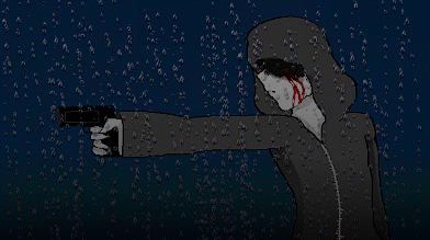 Gunner in the Rain by Demon_Angel_of_Hell